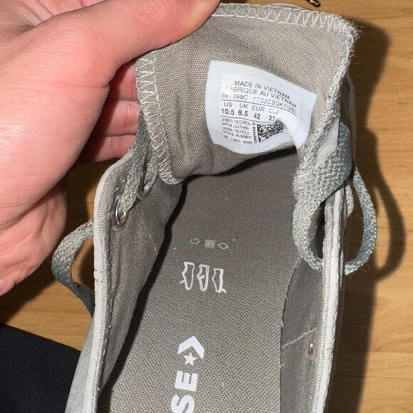 Sage Green Platform Converse - Picture 2 of 6